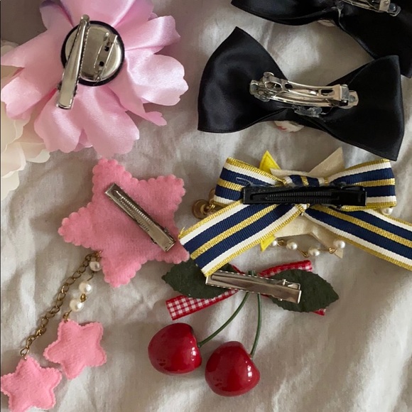 Lot Of 14 Kawaii Lolita Japanese Hair Accessories - Picture 2 of 2